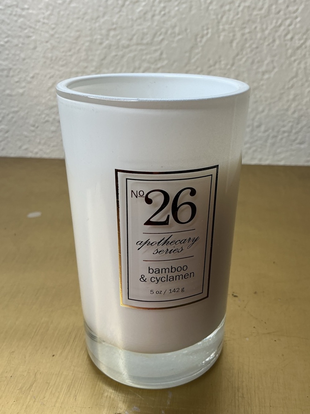 Bamboo & Cyclamen Candle - White